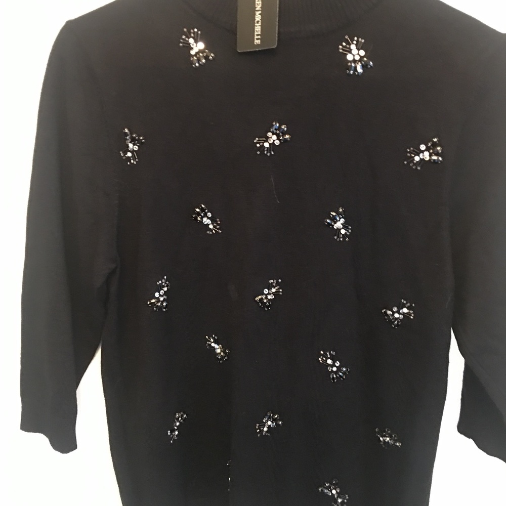 Lauren Michelle ladies black sweater size small